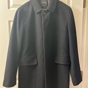 Banana Republic Men's Black Trench Coat